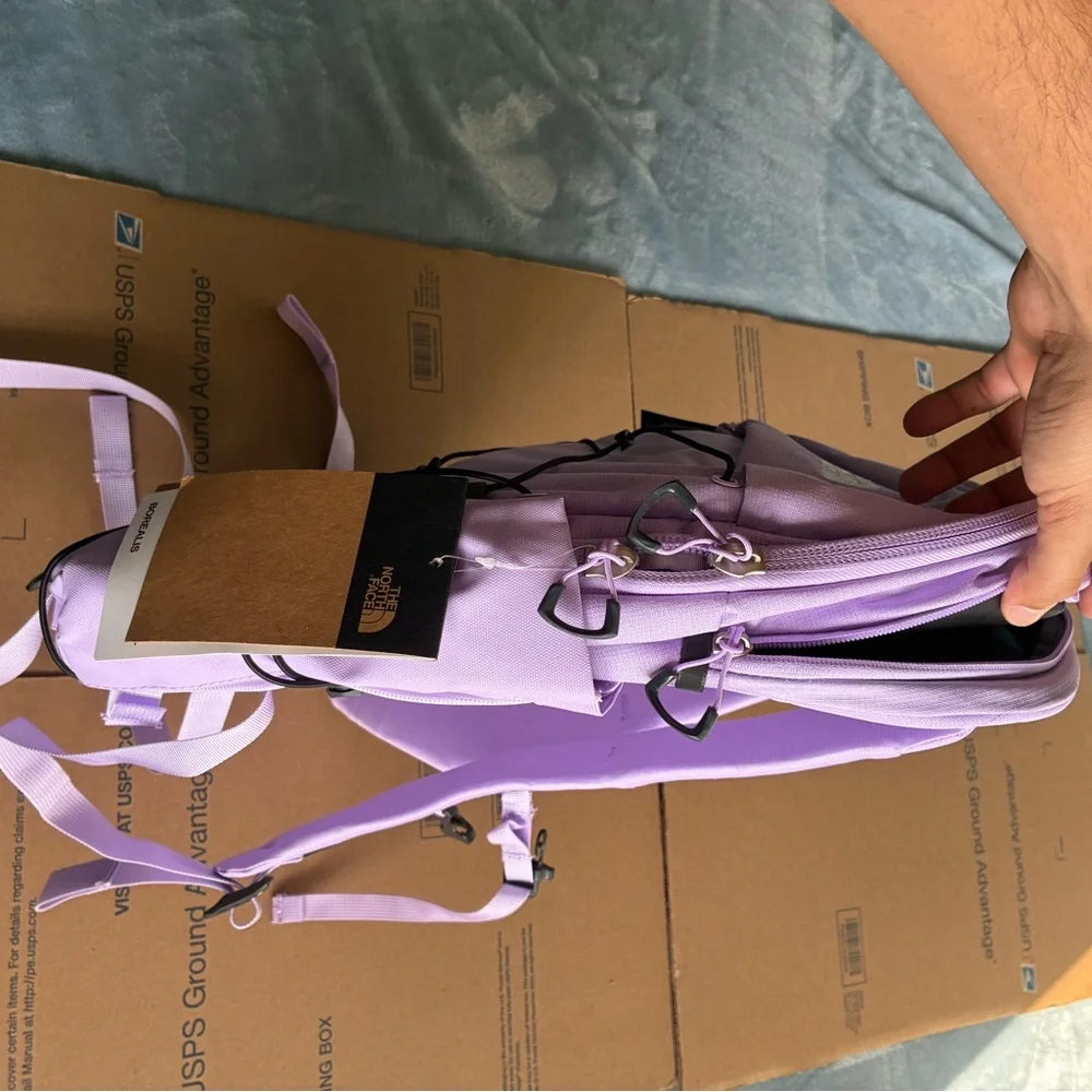 The North Face Women's Borealis Backpack Purple Lilac Lavender One Size NWT $99 - Picture 4 of 10